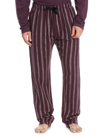 Burgundy Straight Pyjama Pants